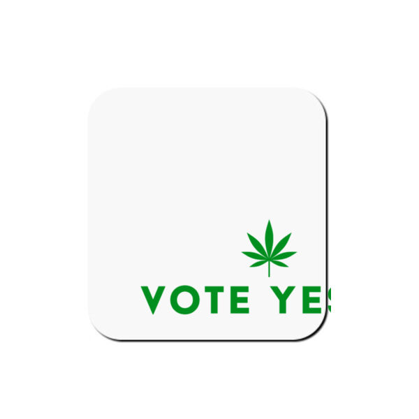 Vote Yes Coaster - square hardboard Thumbnail