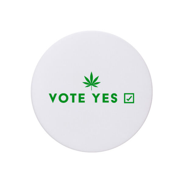 Vote Yes Coaster - round ceramic Thumbnail
