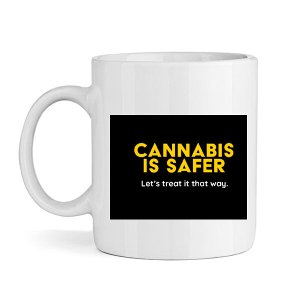 Cannabis is Safer - Coffee Mug Thumbnail